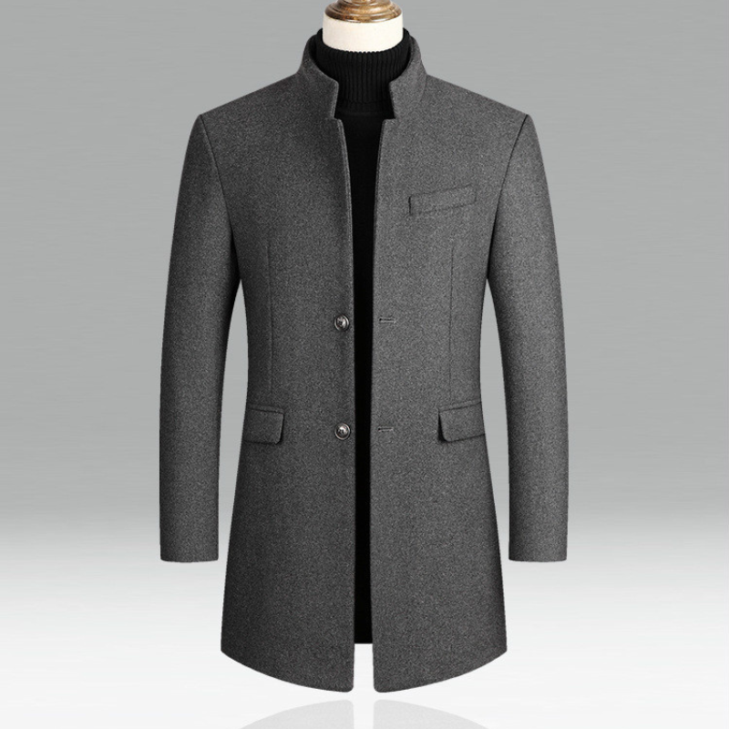 Casper | Stilfuld Slim-Fit Uldfrakke