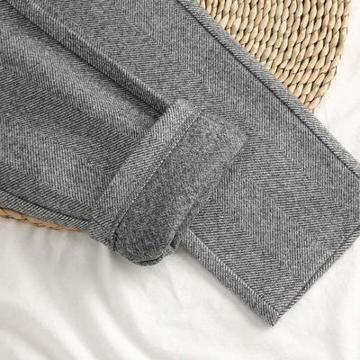 Lea | Kvinders Herringbone Plisserede Bukser