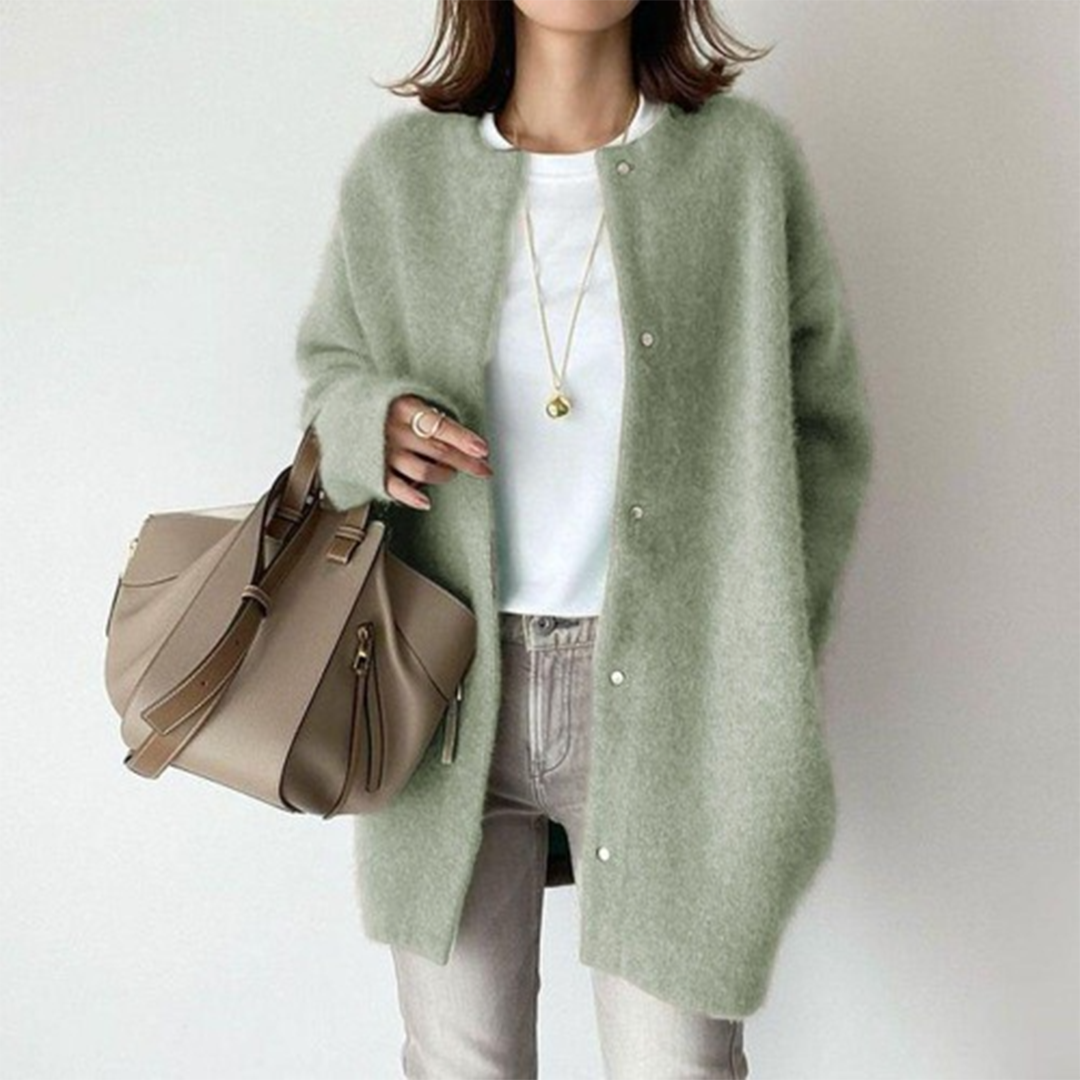 Julia™ | Blød Knaplukket Cardigan