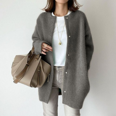 Julia™ | Blød Knaplukket Cardigan