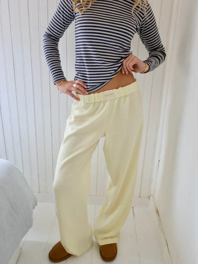 Christa | Stilfulde Stribede Wide-Leg Bukser