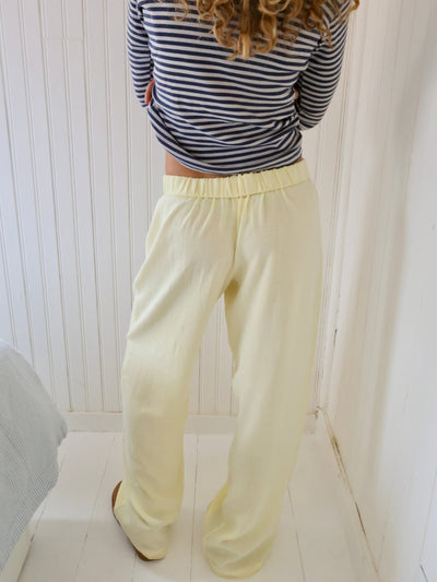 Christa | Stilfulde Stribede Wide-Leg Bukser