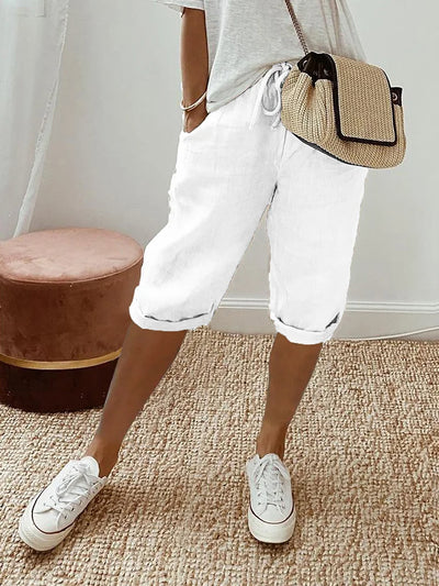 Maren | Komfortable Shorts med Oprullet Kant