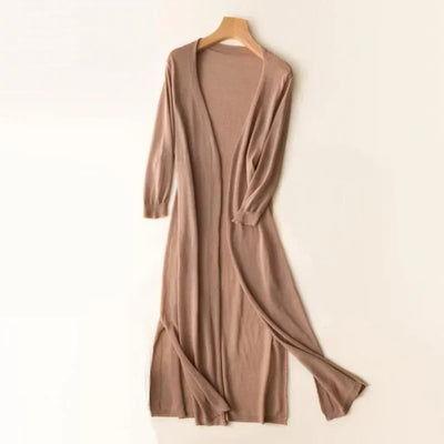 Josefine™ | Lang Åben-Front Cardigan