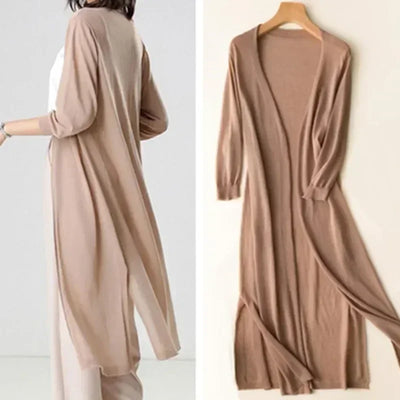 Josefine™ | Lang Åben-Front Cardigan