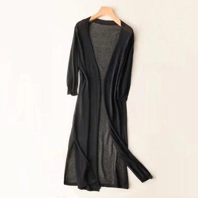 Josefine™ | Lang Åben-Front Cardigan
