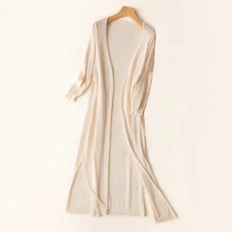 Josefine™ | Lang Åben-Front Cardigan