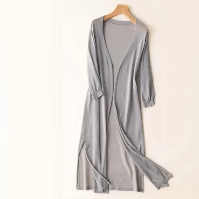 Josefine™ | Lang Åben-Front Cardigan