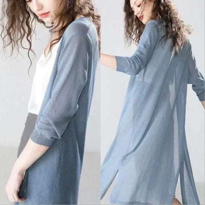 Josefine™ | Lang Åben-Front Cardigan