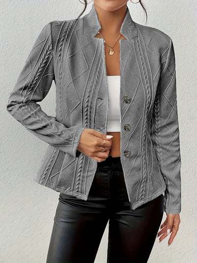Vespera | Stilfuld Tekstureret Blazer