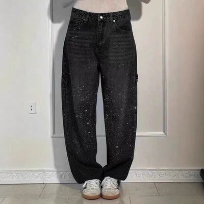 Raphaelle | Trendy stjerneklare denimcargobukser