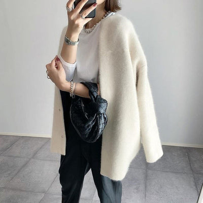 Julia™ | Blød Knaplukket Cardigan