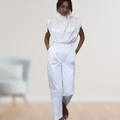 Karen | Stilfuld Bælte Utility Jumpsuit