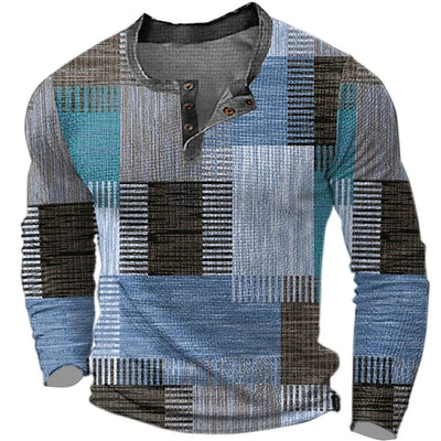 Mikey | Stilfuld Color Block Henley Skjorte
