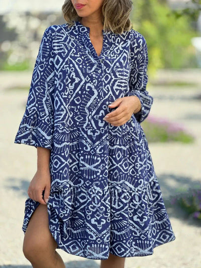 Kyara | Stilfuld Boho Print Tunika Kjole