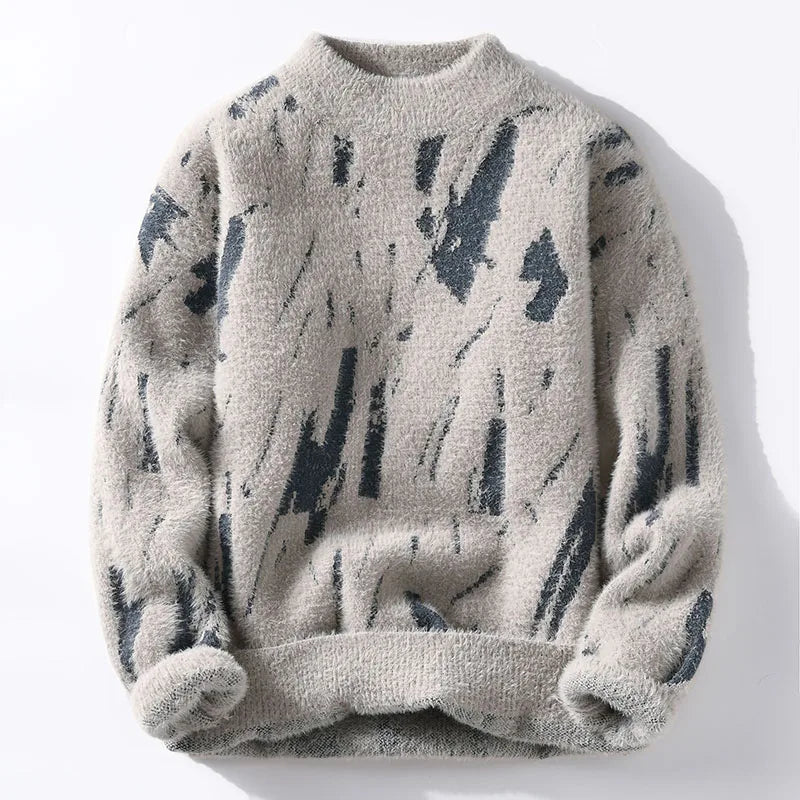 Jorun | Stilfuld Abstract Print Sweater