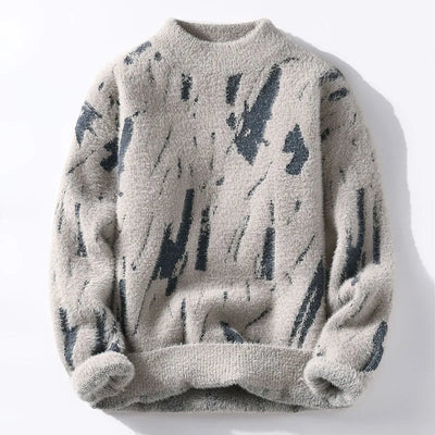 Jorun | Stilfuld Abstract Print Sweater