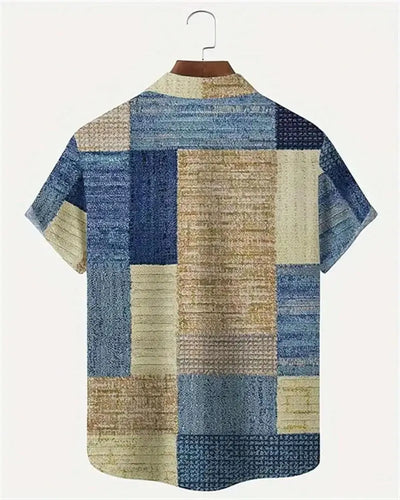 Simon | Vintage Patchwork Skjorte