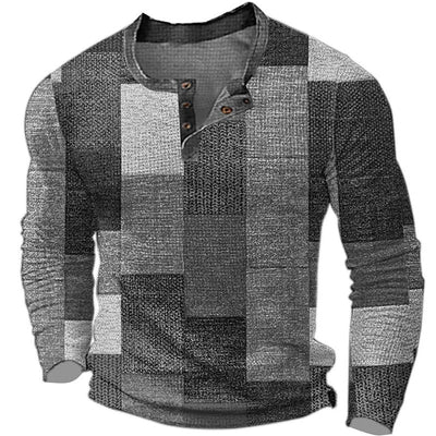 Mikey | Stilfuld Color Block Henley Skjorte
