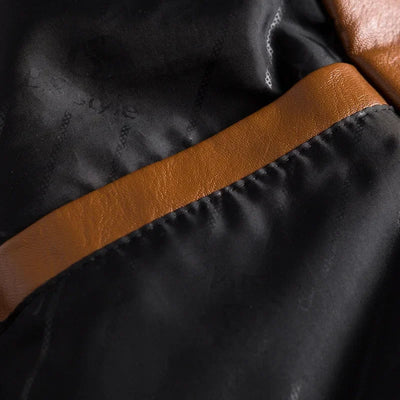Jane | Stilfuld Sort Læder Blazer