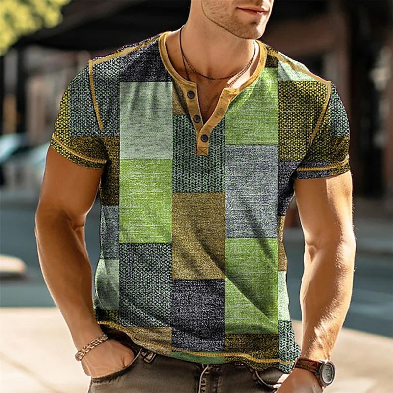 Benjamin | Farveblok Patchwork Skjorte