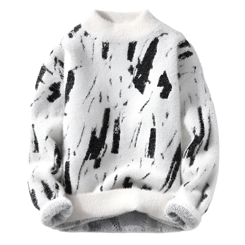 Jorun | Stilfuld Abstract Print Sweater