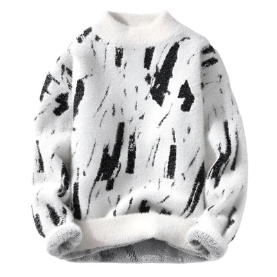 Jorun | Stilfuld Abstract Print Sweater