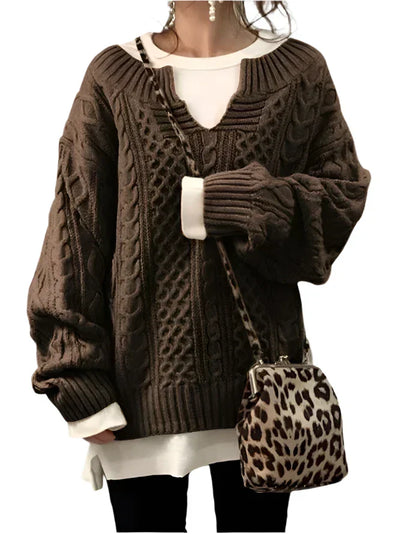 Lena | Cozy Cable Knit Sweater