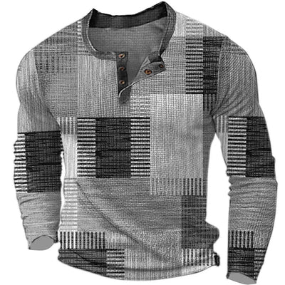 Mikey | Stilfuld Color Block Henley Skjorte