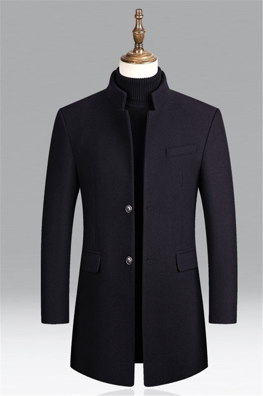 Casper | Stilfuld Slim-Fit Uldfrakke