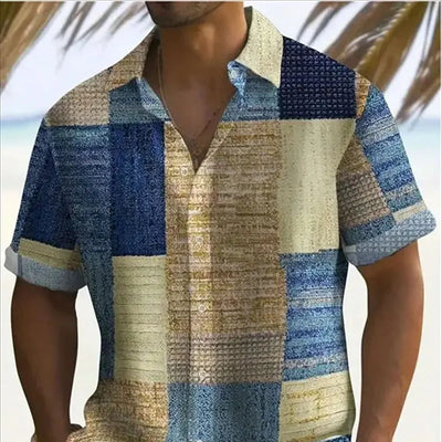 Simon | Vintage Patchwork Skjorte