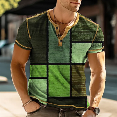 Benjamin | Farveblok Patchwork Skjorte