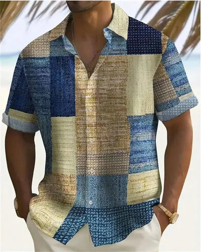 Simon | Vintage Patchwork Skjorte