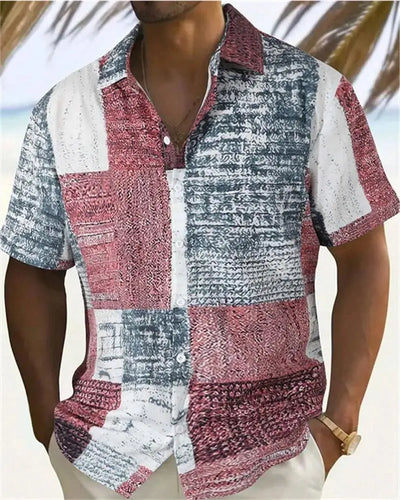 Simon | Vintage Patchwork Skjorte