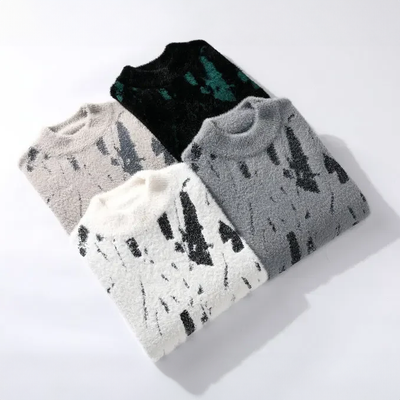 Jorun | Stilfuld Abstract Print Sweater