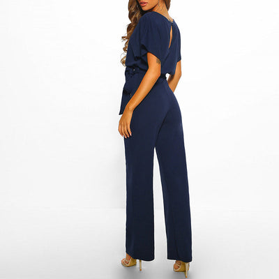 Clarissa™ | Elegant Bæltebelagt Dame Jumpsuit
