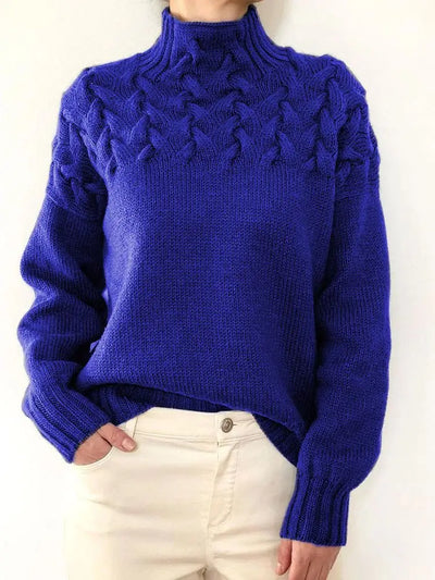 Lilith | Hyggelig Kabelstrikket Rullekravesweater