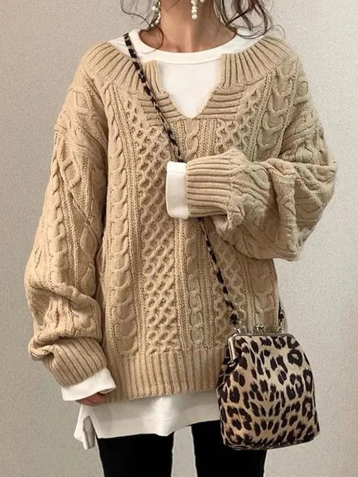 Lena | Cozy Cable Knit Sweater