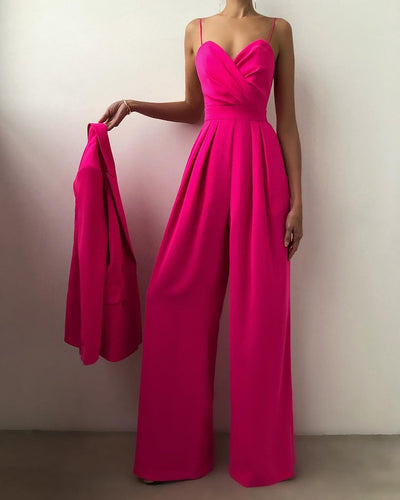 Line | Chic Spaghettistrop Wide-Leg Buksedragt