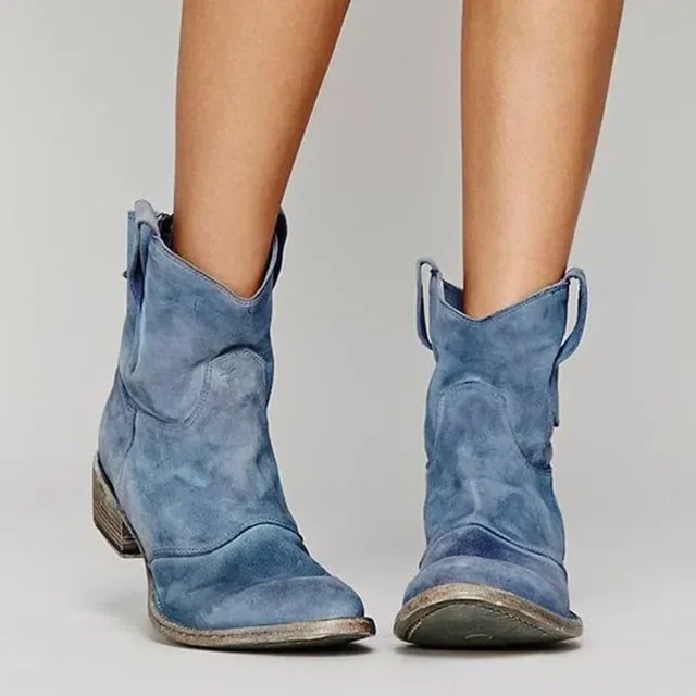 Zoe | Vintage Western Ankelstøvler