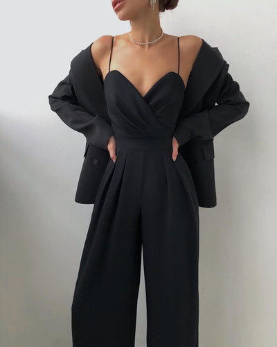 Line | Chic Spaghettistrop Wide-Leg Buksedragt