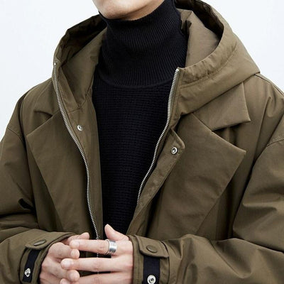 Bent | Stilfuld Hættetrøje Trench Coat