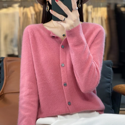 Annika™ - Blød og elegant uldcardigan