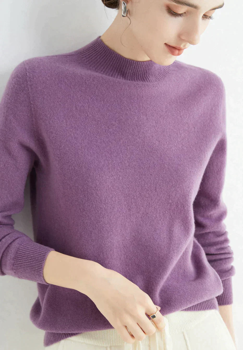 Ida™ | Hyggelig Højhalset Sweater