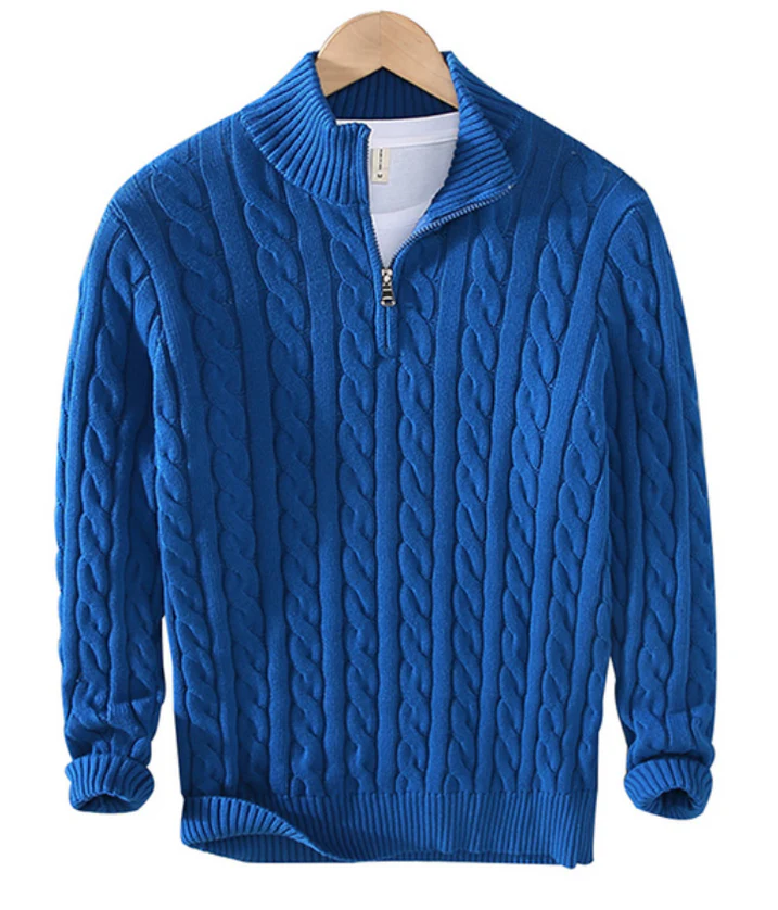 Ivan | Strik-sweater med lynlås