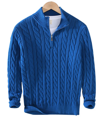 Ivan | Strik-sweater med lynlås