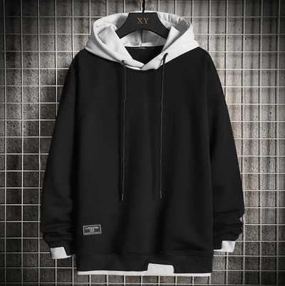 Tobias | Casual Hoodie med Kontrast Hætte