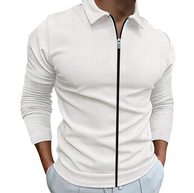 Holger | Klassisk Zip-Up Skjorte