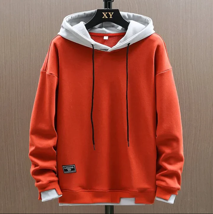 Tobias | Casual Hoodie med Kontrast Hætte
