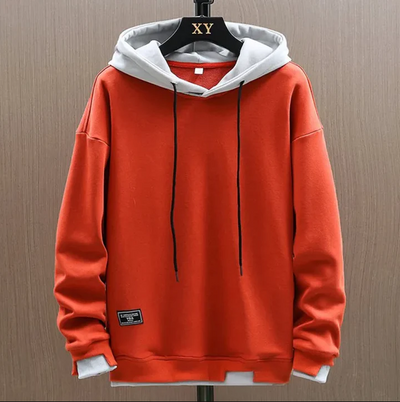 Tobias | Casual Hoodie med Kontrast Hætte